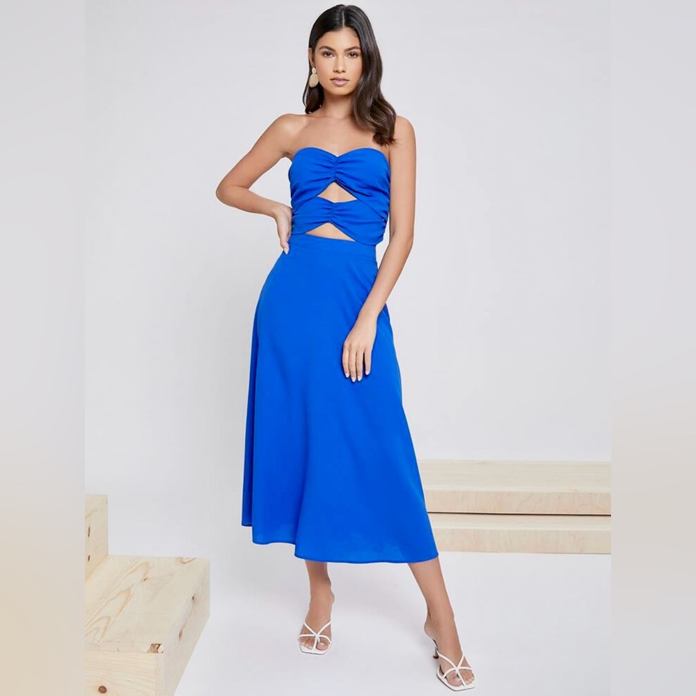 NWOT Shein 2 Piece Blue Skirt Set Large